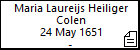 Maria Laureijs Heiliger Colen