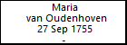 Maria van Oudenhoven