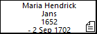 Maria Hendrick Jans