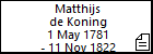 Matthijs de Koning