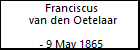 Franciscus van den Oetelaar