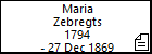 Maria Zebregts