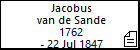 Jacobus van de Sande