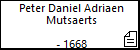 Peter Daniel Adriaen Mutsaerts