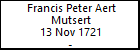 Francis Peter Aert Mutsert