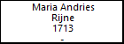 Maria Andries Rijne