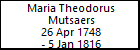 Maria Theodorus Mutsaers