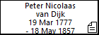 Peter Nicolaas van Dijk